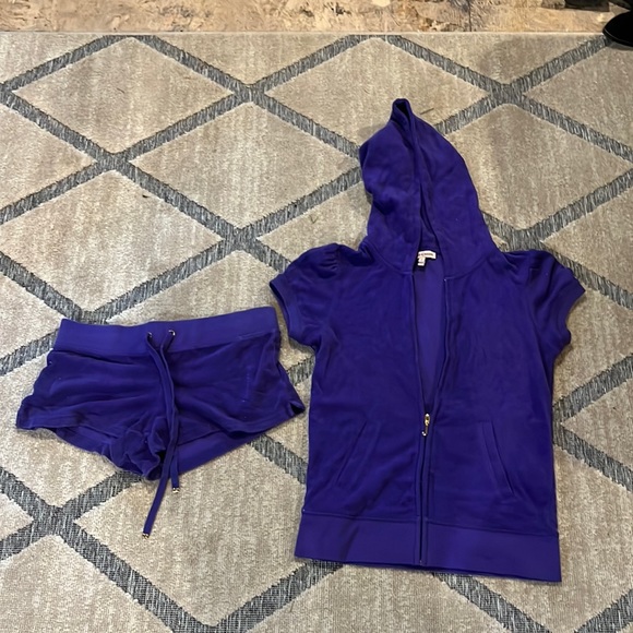 Juicy Couture Pants - Juicy couture beach set - Terry cloth short and vest